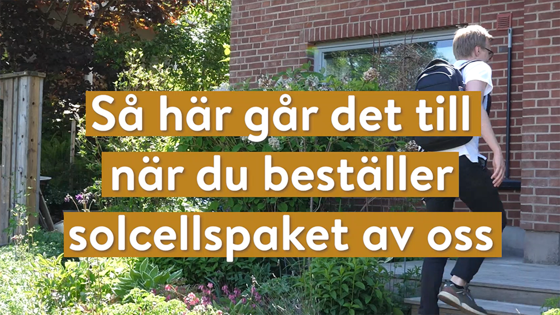 hus med solpaneler